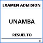 Examen de Admision UNAMBA Resuelto
