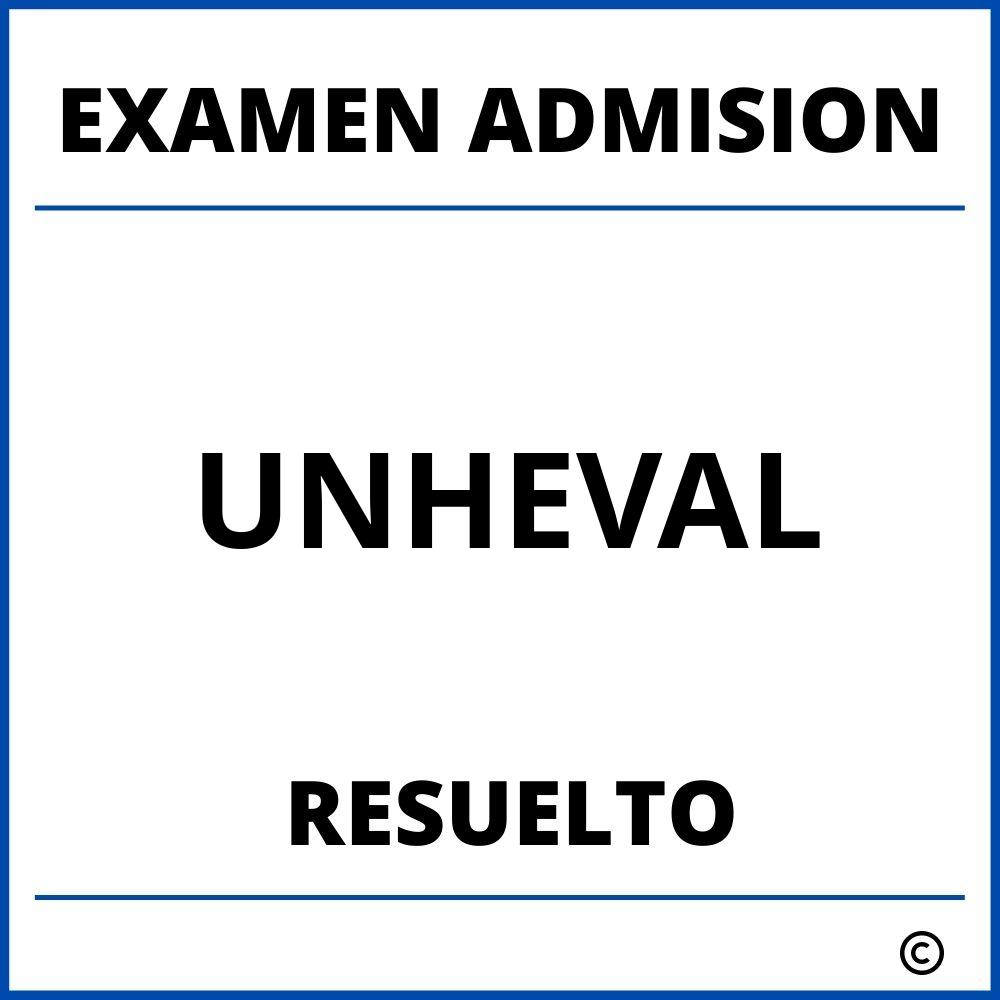 Examen De Admision Resuelto UNHEVAL 2024