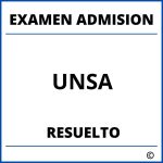 Examen de Admision UNSA Resuelto