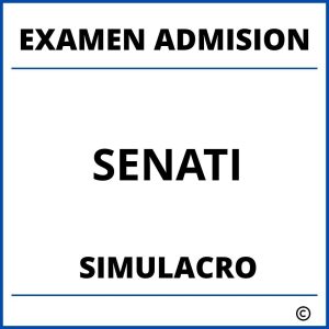 Simulacro Examen de Admision SENATI