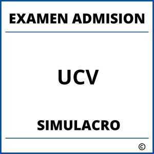 Simulacro Examen de Admision UCV
