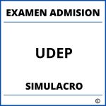Simulacro Examen de Admision UDEP