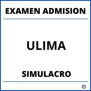 Simulacro Examen de Admision ULIMA