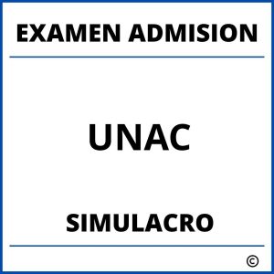 Simulacro Examen de Admision UNAC