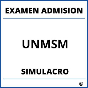 Simulacro Examen de Admision UNMSM