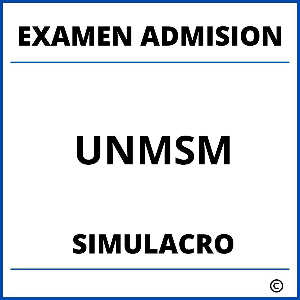 Simulacro Examen de Admision UNMSM 2024