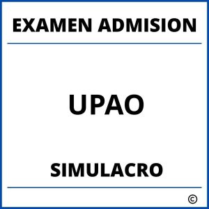 Simulacro Examen de Admision UPAO