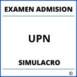 Simulacro Examen de Admision UPN