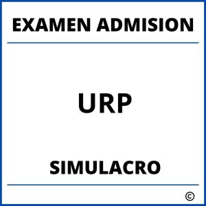 Simulacro Examen de Admision URP